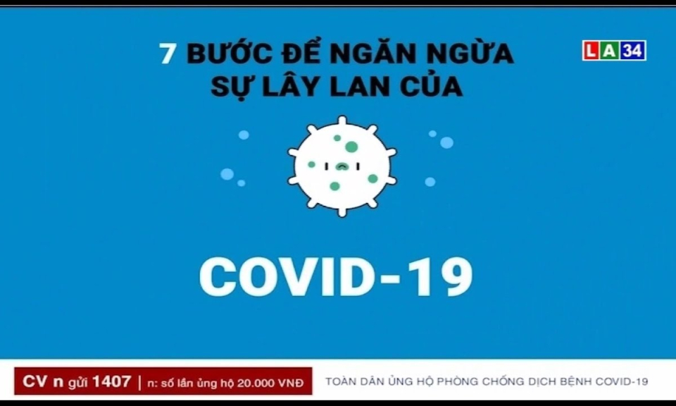 7 bước để ngăn ngừa sự lây lan của virus Covid-19