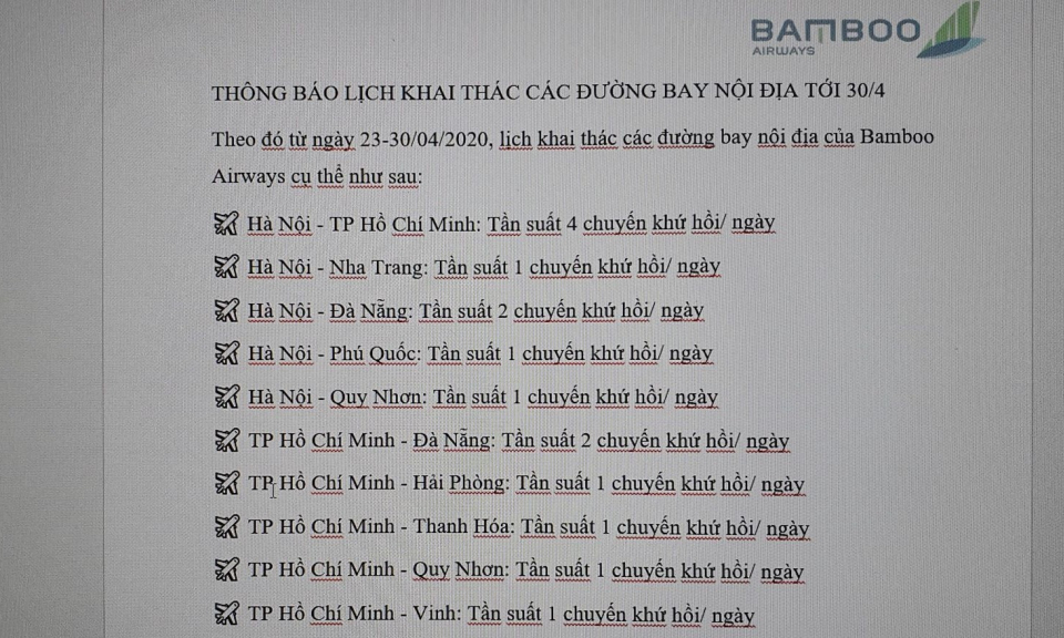 Các hãng hàng không đồng loạt tăng chuyến bay nội địa