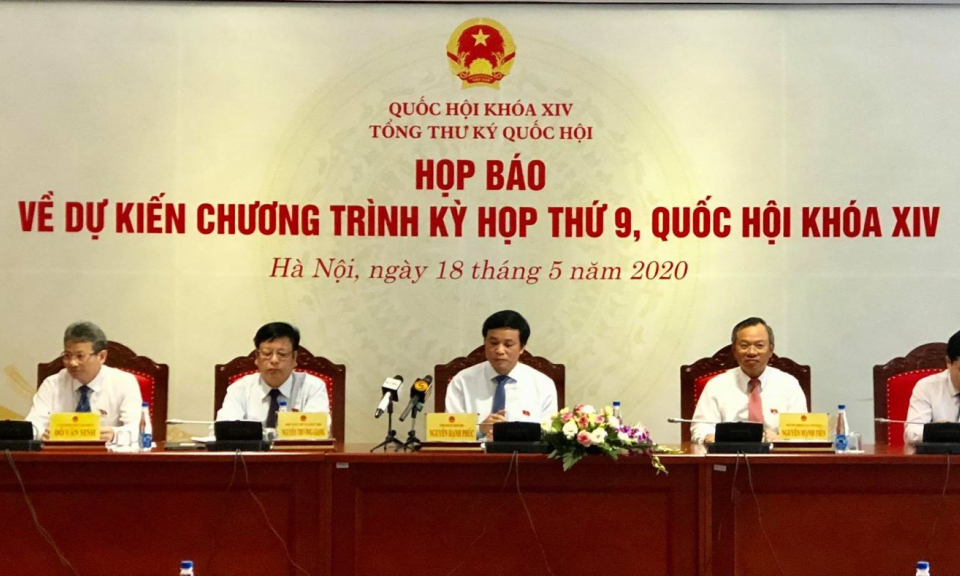 Kỳ họp thứ 9 của Quốc hội: Không tổ chức chất vấn và trả lời chất vấn tại phiên toàn thể