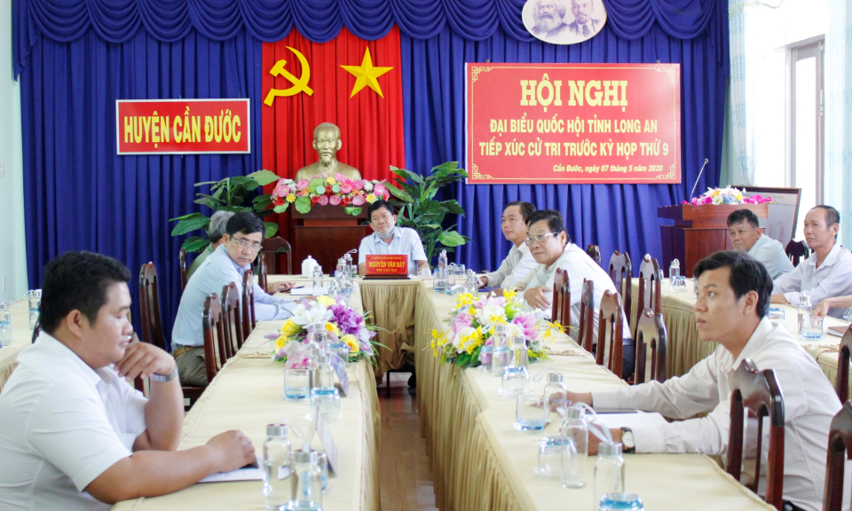 Đại biểu quốc hội tỉnh Long An tiếp xúc cử tri Cần Đước