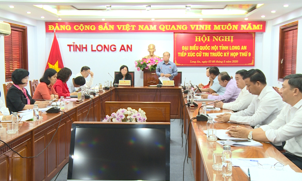 Đại biểu quốc hội tiếp xúc cử tri các huyện Đồng Tháp Mười