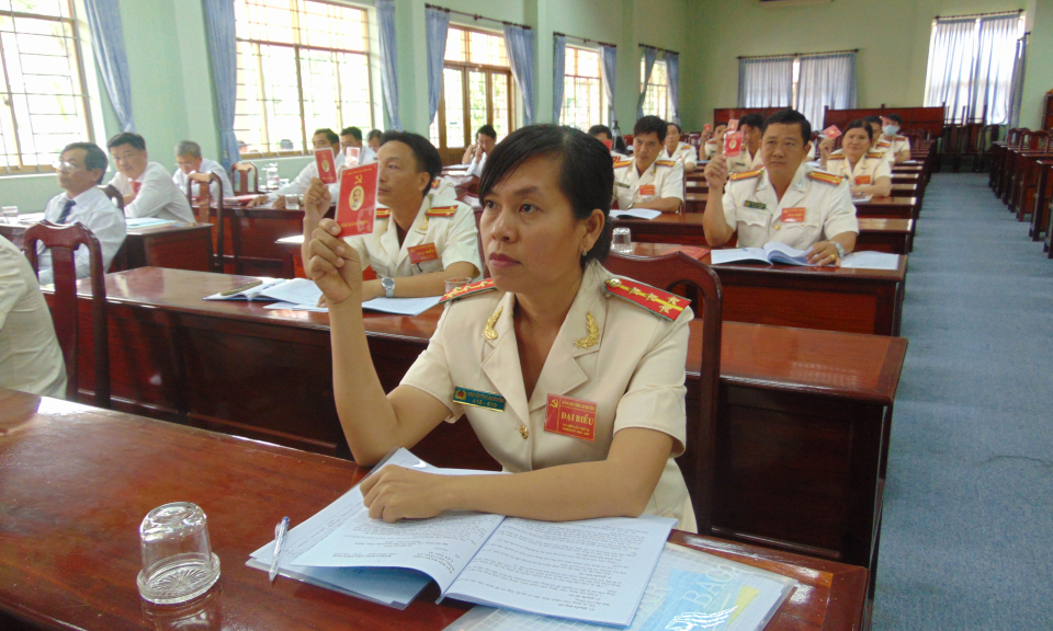 Đảng bộ Công an huyện Châu Thành tổ chức Đại hội điểm, nhiệm kỳ 2020-2025