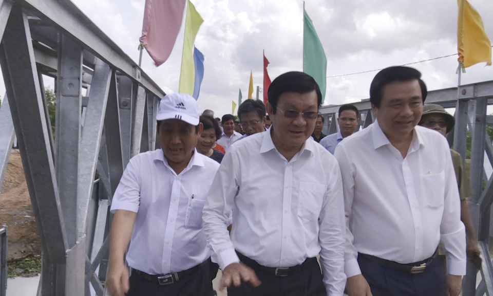 Thạnh Hóa: Khánh thành cầu Trung Đoàn 207