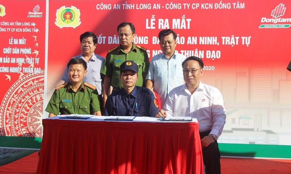 Khánh thành Chốt dân phòng Khu công nghiệp Thuận Đạo