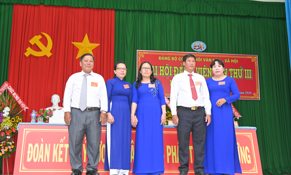 Châu Thành: Đảng bộ cơ sở Khối Văn hóa-xã hội đại hội đảng viên lần thứ III, nhiệm kỳ 2020-2025