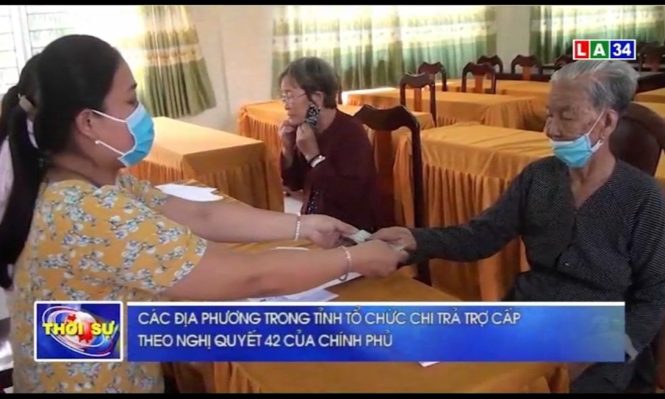 Các địa phương trong tỉnh tổ chức chi trả trợ cấp theo Nghị quyết 42 của Chính phủ