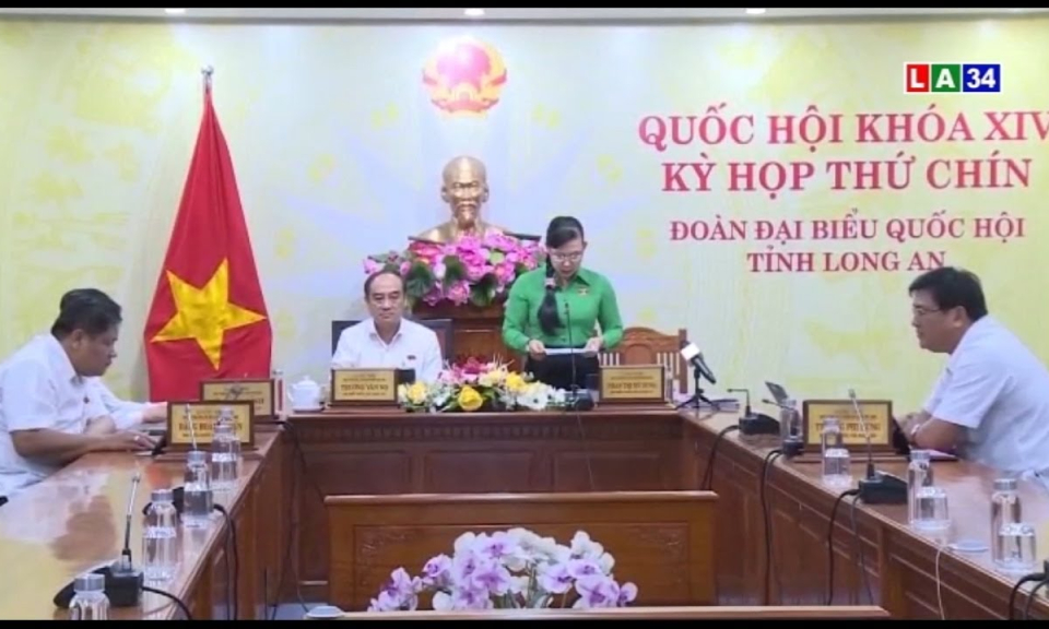 Đoàn đại biểu Quốc hội đơn vị tỉnh Long An góp ý Luật đầu tư (sửa đổi)