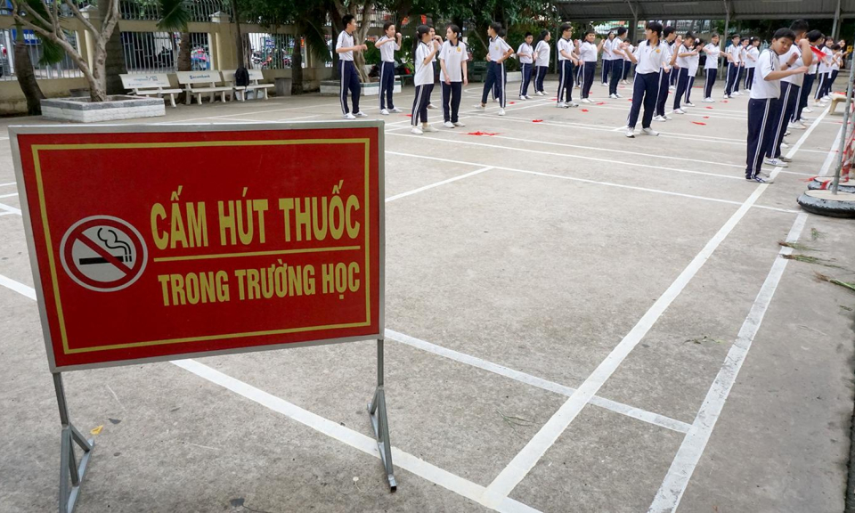 THCS Nhựt Tảo &#8211; Trường học không khói thuốc lá