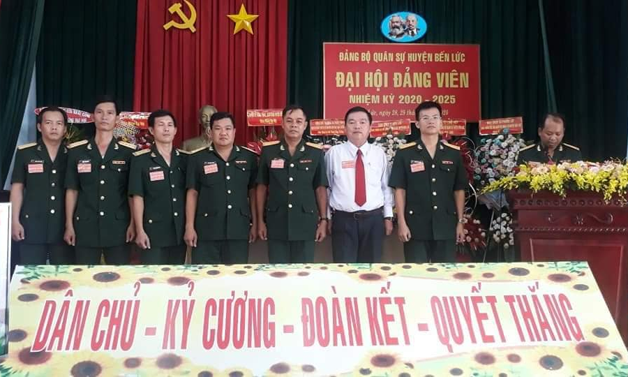 Đại hội đảng viên Đảng bộ Quân sự huyện Bến Lức nhiệm kỳ 2020-2025