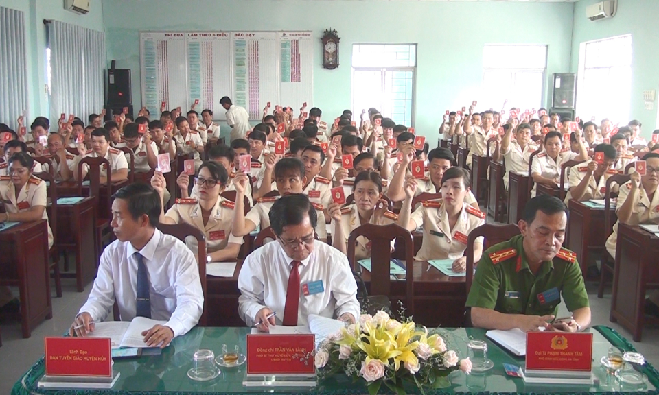 Đại hội Đảng bộ công an huyện Đức Hòa lần XV, nhiệm kỳ 2020 – 2025