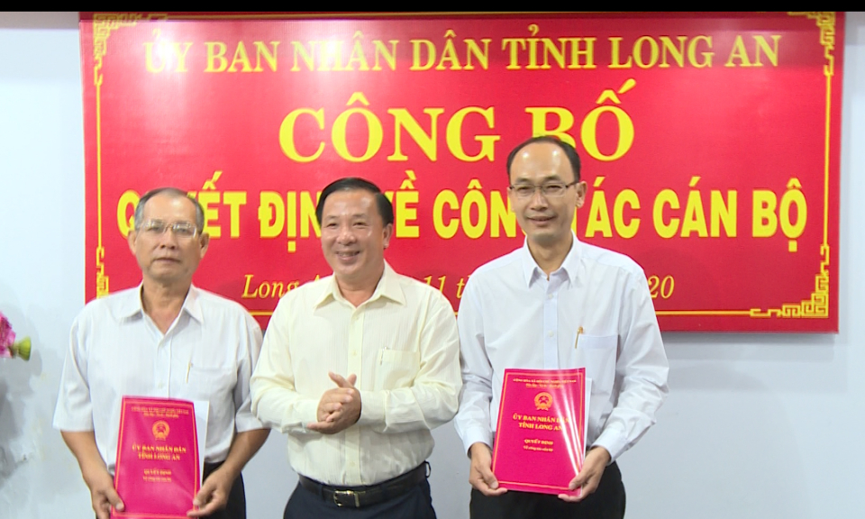 Long An: Điều động, bổ nhiệm cán bộ