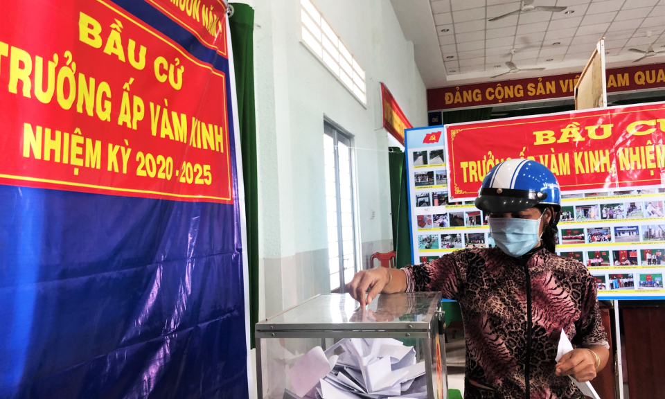 Tân Thạnh, Thủ Thừa: Tổ chức thành công bầu cử Trưởng ấp – khu phố, nhiệm kỳ 2020 &#8211; 2025