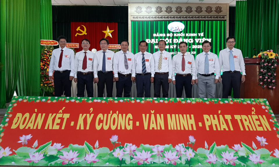 Đảng bộ cơ sở Khối Kinh tế TP. Tân An đại hội đảng viên, nhiệm kỳ 2020 – 2025