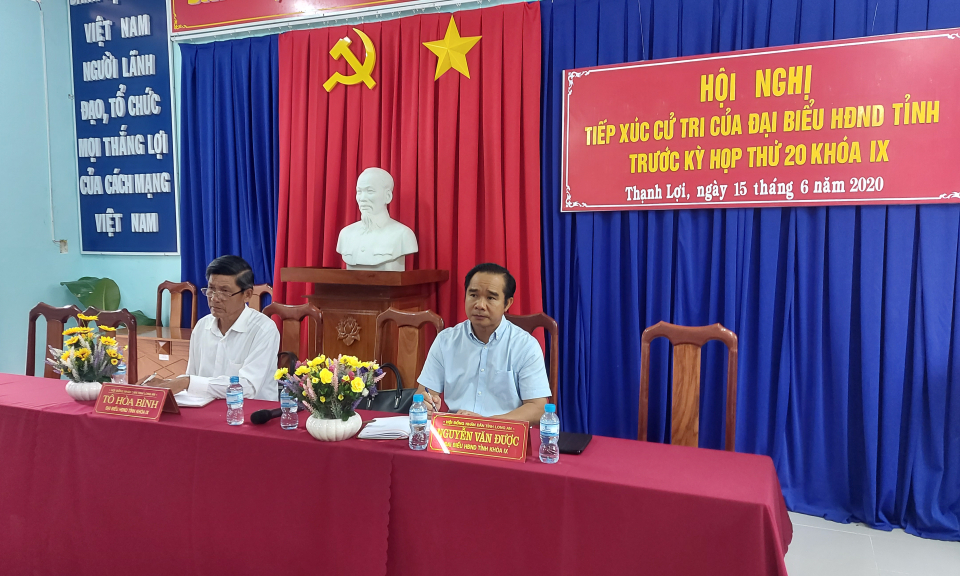 Ý kiến cử tri Bến Lức đề cập hoàn thiện hạ tầng giao thông, điện hạ thế