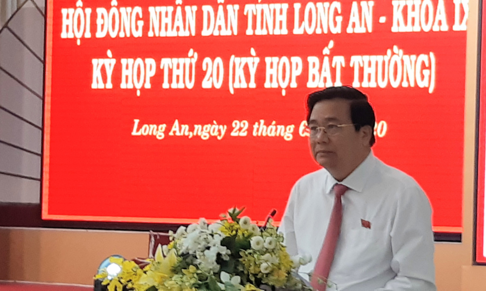 Kỳ họp thứ 20 (kỳ họp bất thường) HĐND tỉnh Long An khóa IX