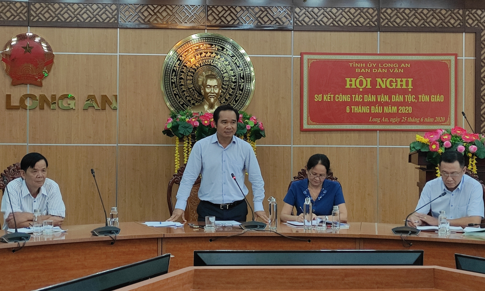 Sơ kết công tác dân vận 6 tháng đầu năm 2020