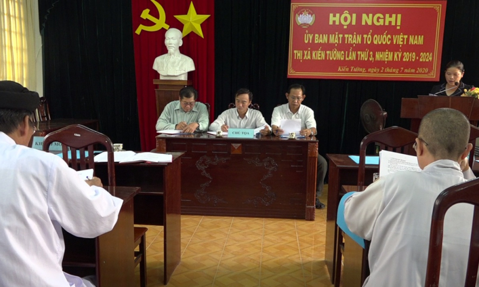 TX Kiến Tường: UBMTTQVN hội nghị lần thứ 3 khoá II, nhiệm kỳ 2019-2024