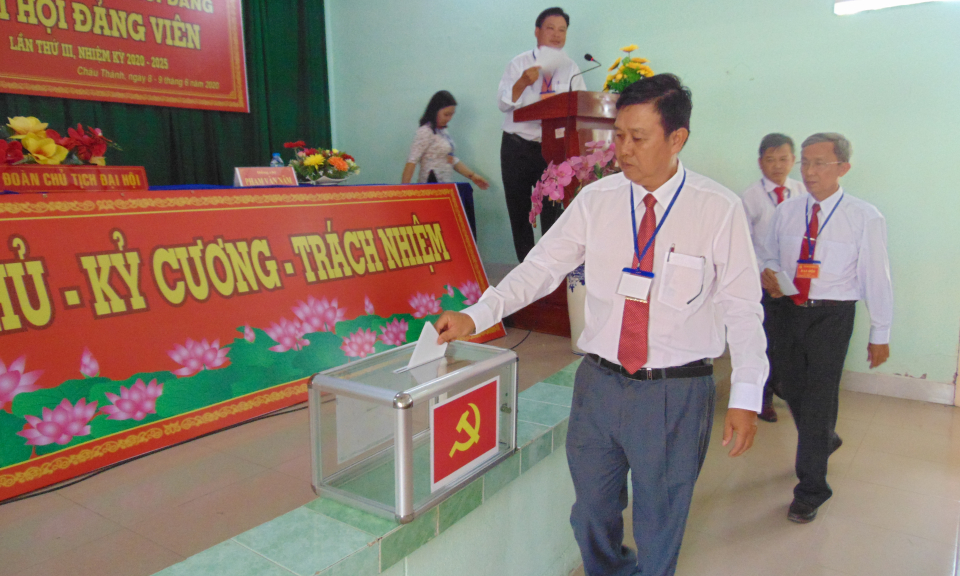 Châu Thành : Hoàn thành đại hội Đảng cấp cơ sở