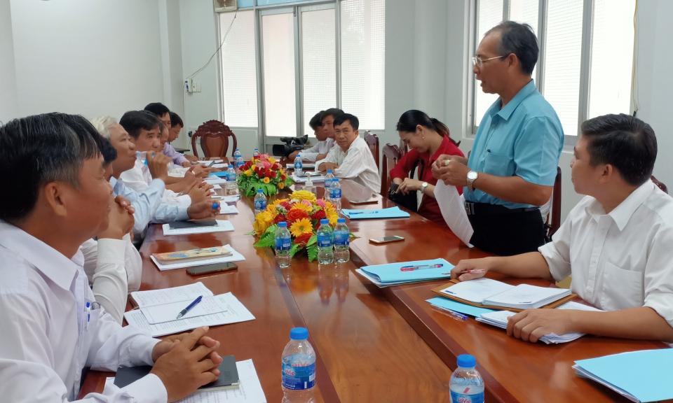 Kiểm tra tình hình thực hiện nhiệm vụ UBND tỉnh giao trong những tháng đầu năm 2020 tại huyện Đức Huệ