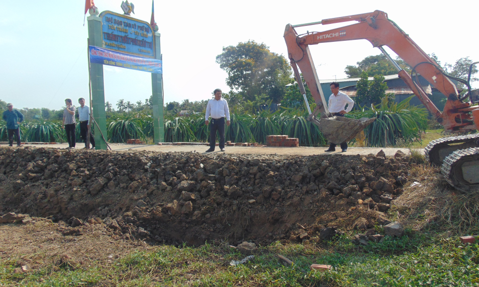 Năm 2020, huyện Châu Thành triển khai 23 công trình đường giao thông nông thôn