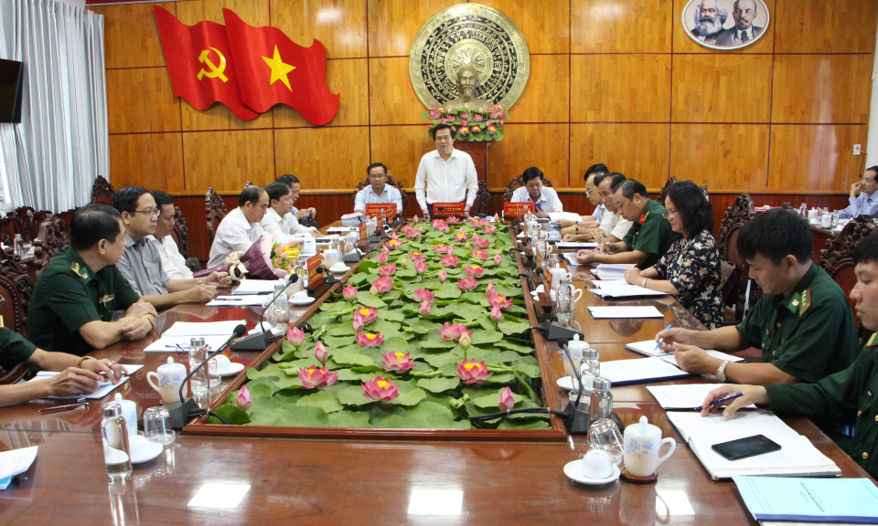 Ban thường vụ Tỉnh ủy cho ý kiến về nội dung, nhân sự Đại hội đại biểu Đảng bộ Bộ đội biên phòng