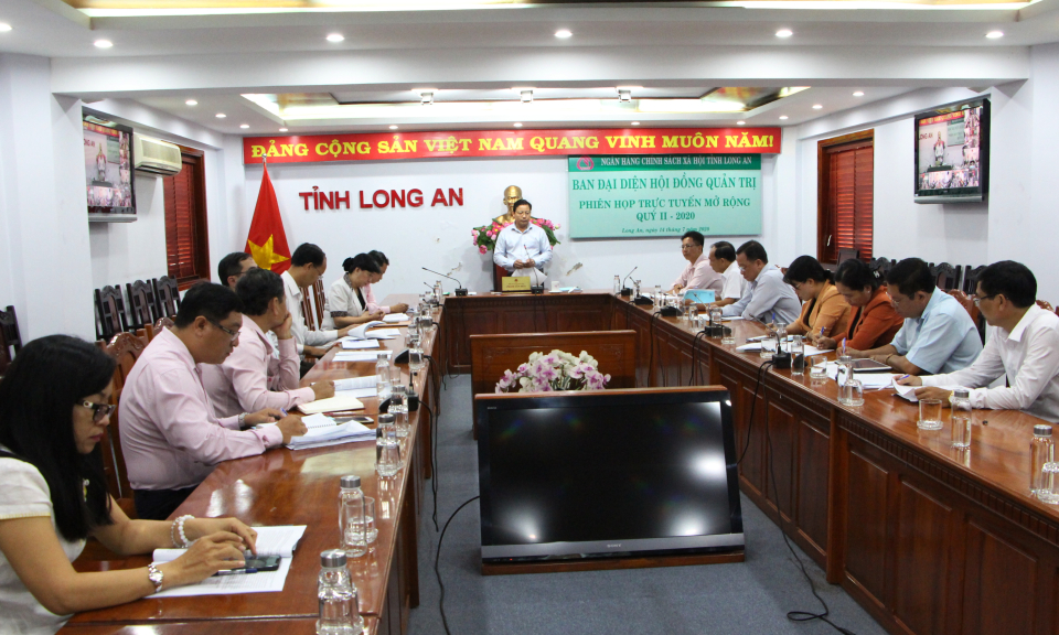 Ban đại diện Hội đồng quản trị hội nghị trực tuyến triển khai nhiệm vụ cuối năm