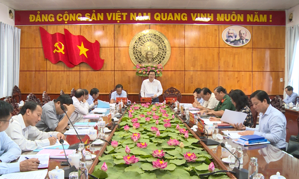 Ban Thường vụ Tỉnh ủy đóng góp nội dung, nhân sự Đại hội đại biểu Đảng bộ huyện Mộc Hóa
