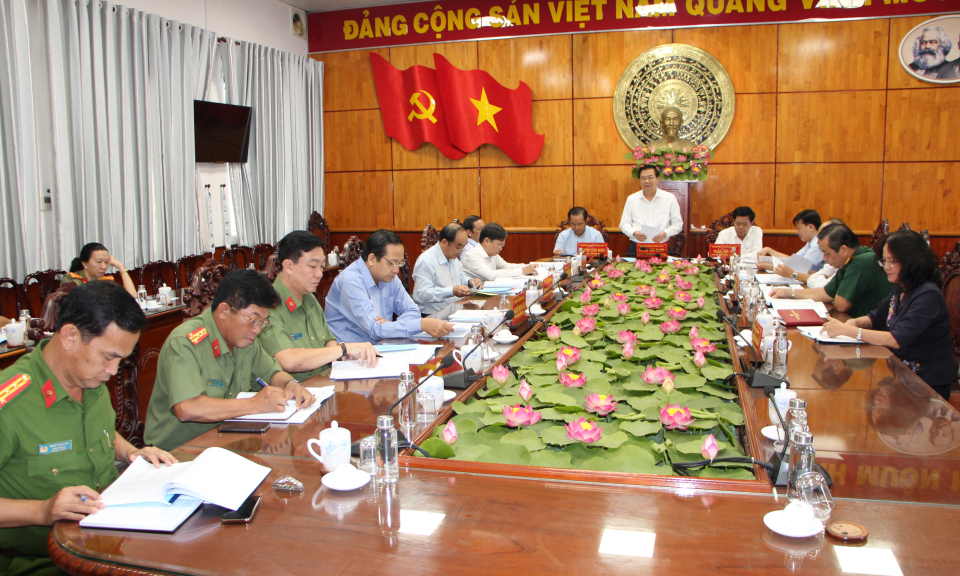 Ban Thường vụ Tỉnh ủy thông qua nội dung, nhân sự Đại hội đại biểu Đảng bộ Công an tỉnh nhiệm kỳ 2020 &#8211; 2025