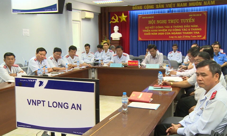 Hội nghị trực tuyến sơ kết công tác thanh tra 6 tháng đầu năm