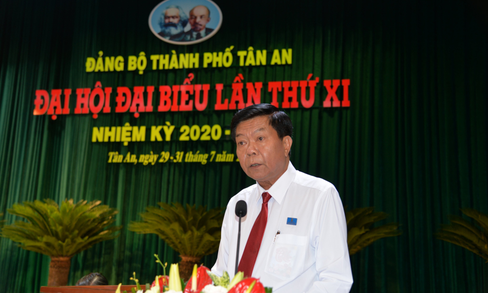 TP Tân An: Khai mạc Đại hội Đại biểu Đảng bộ thành phố lần thứ XI, nhiệm kỳ 2020 &#8211; 2025