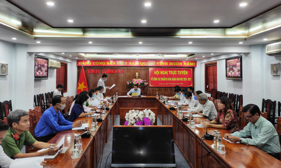 Hội nghị trực tuyến chuẩn bị khai giảng năm học mới 2020-2021