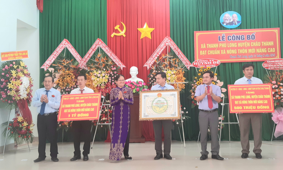 Châu Thành: Lễ công bố quyết định xã Thanh Phú Long đạt chuẩn xã Nông thôn mới nâng cao