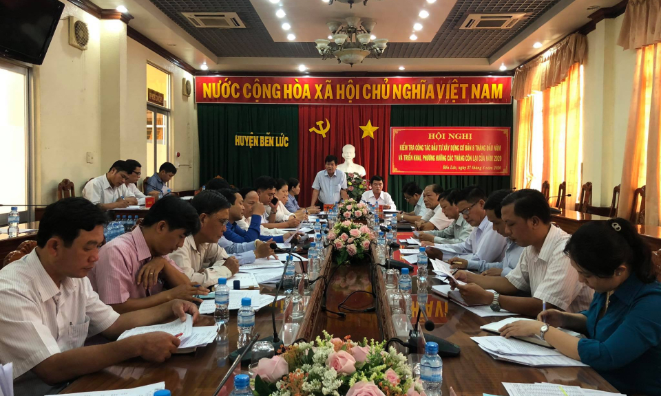 Bến Lức: Tập trung đẩy nhanh tiến độ giải ngân vốn đầu tư công