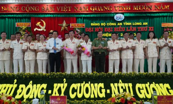 Đại hội đại biểu Đảng bộ công an tỉnh Long An lần thứ XI thành công tốt đẹp