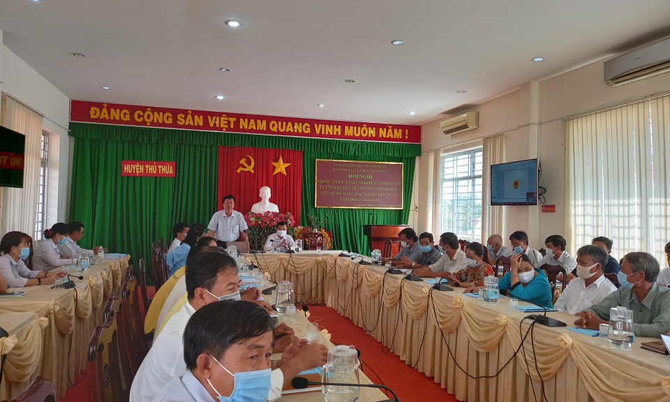 Tập huấn kỹ năng, nghiệp vụ thông tin, tuyên truyền về Chương trình mục tiêu quốc gia giảm nghèo bền vững