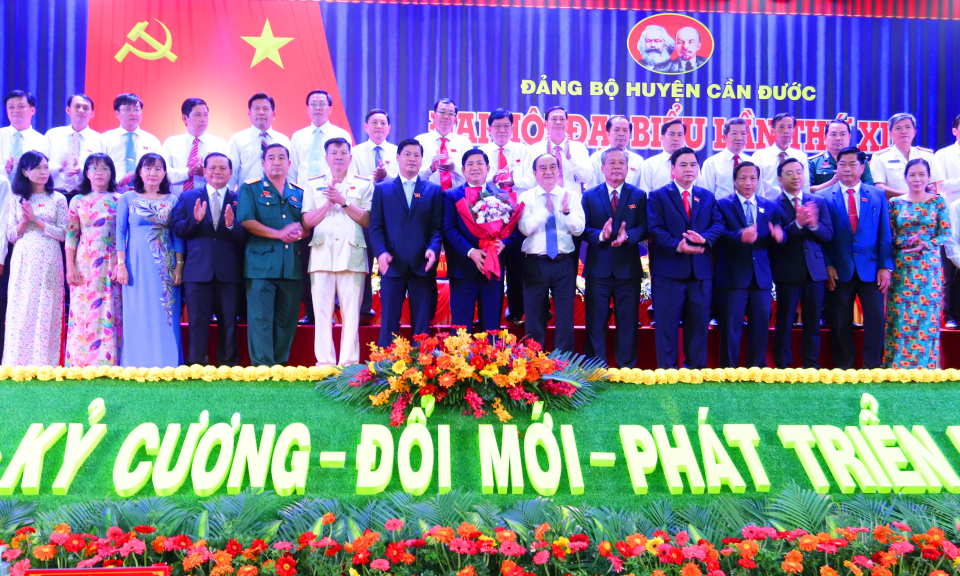 Cần Đước: Bế mạc Đại hội Đại biểu huyện Cần Đước lần thứ XII, nhiệm kì 2020-2025