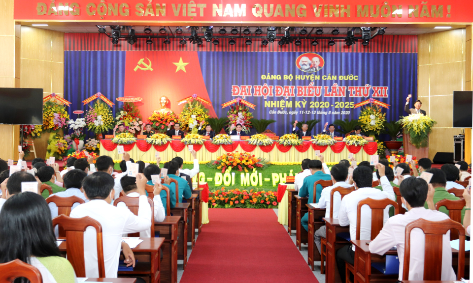 Khai mạc Đại hội Đại biểu Đảng bộ huyện Cần Đước lần thứ XII, nhiệm kỳ 2020 &#8211; 2025