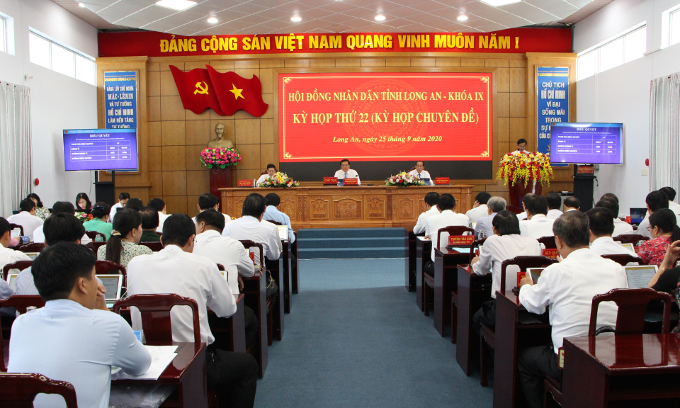 Kỳ họp thứ 22 HĐND tỉnh khóa IX thông qua 29 Nghị quyết quan trọng