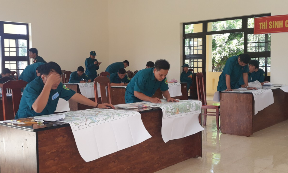 TP Tân An: Hội thi chỉ huy trưởng, chính trị viên phó Ban chỉ huy quân sự xã, phường giỏi năm 2020