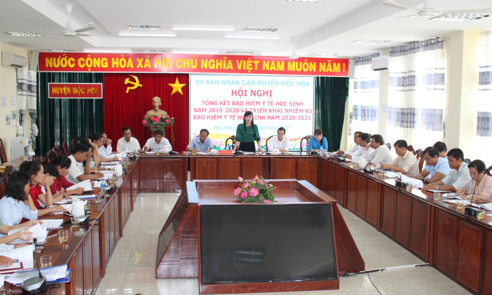Mộc Hóa: Tổng kết công tác bảo hiểm y tế học sinh, năm học 2019-2020