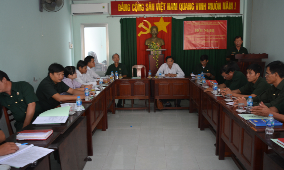Cần Giuộc: Hội nghị sơ kết thực hiện Nghị quyết Đại hội Cựu chiến binh huyện lần thứ VI, nhiệm kỳ 2017 – 2022