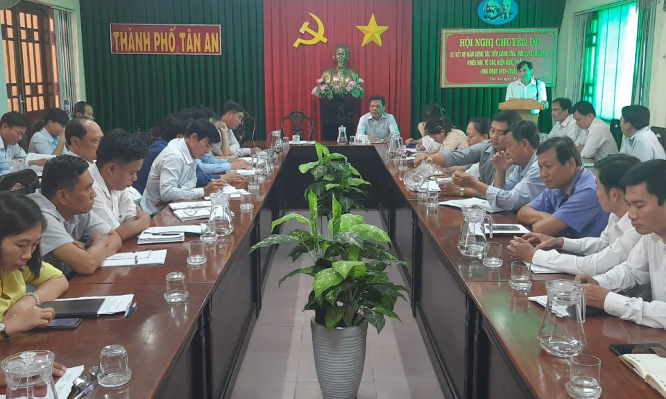TP Tân An: Sơ kết 5 năm thực hiện công tác tiếp công dân