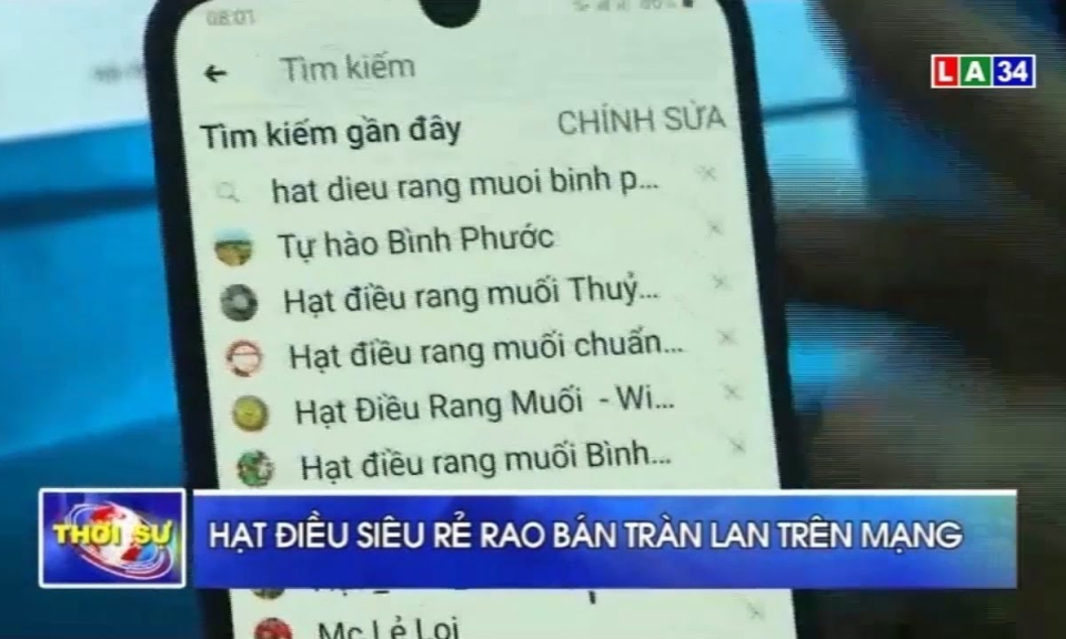 Hạt điều giá rẻ rao bán tràn lan trên mạng