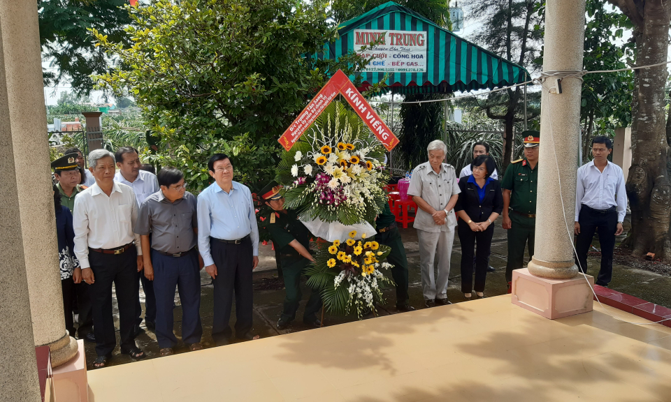 Nguyên chủ tịch nước-Trương Tấn Sang đến thăm và làm việc tại huyện Châu Thành