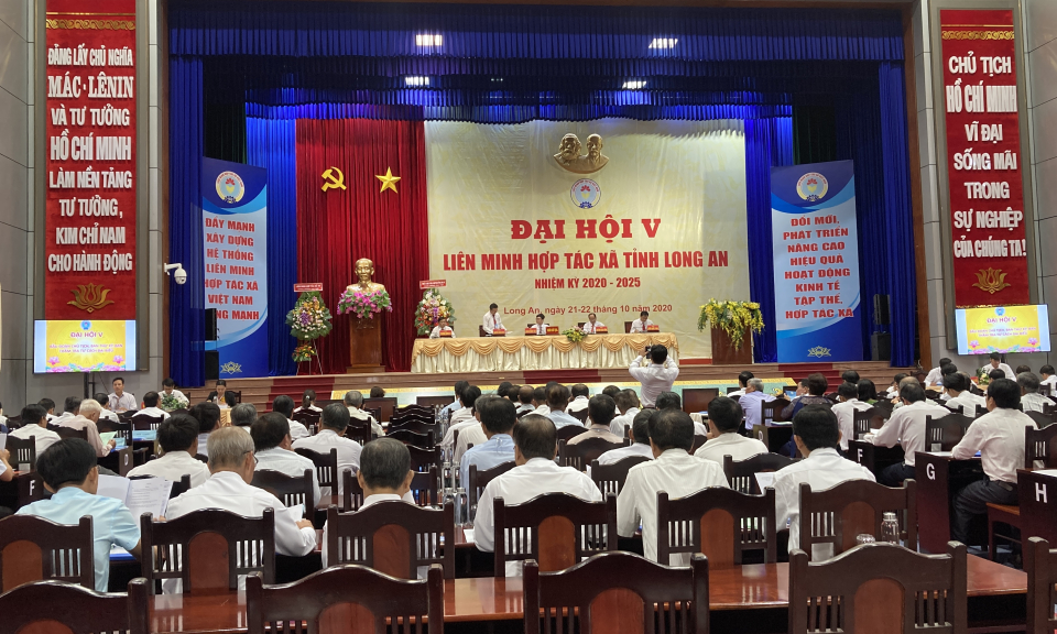 Đại hội Liên minh Hợp tác xã tỉnh Long An nhiệm kỳ 2020-2025.