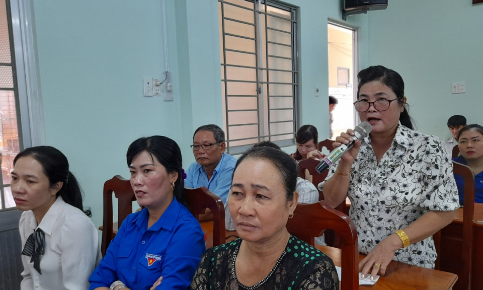Tân Thạnh: Đối thoại với nhân dân về xây dựng xã văn hóa, nông thôn mới