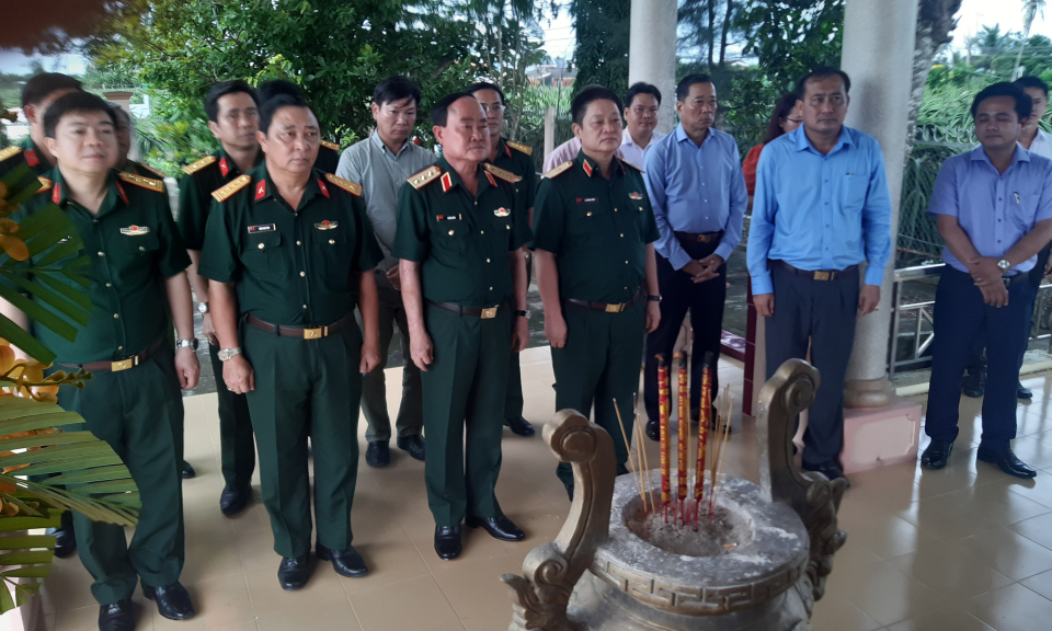 Thượng Tướng Trần Đơn thăm và làm việc tại huyện Châu Thành
