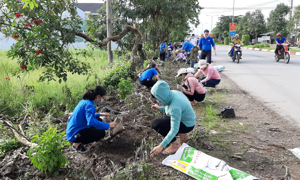 TP Tân An, Đức Huệ: Ra quân ngày chủ nhật xanh lần thứ 4 năm 2020