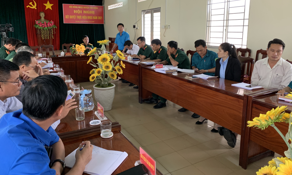 Tân Hưng: Hội đồng Nghĩa vụ quân sự tỉnh kiểm tra công tác xét duyệt nghĩa vụ quân sự năm 2021