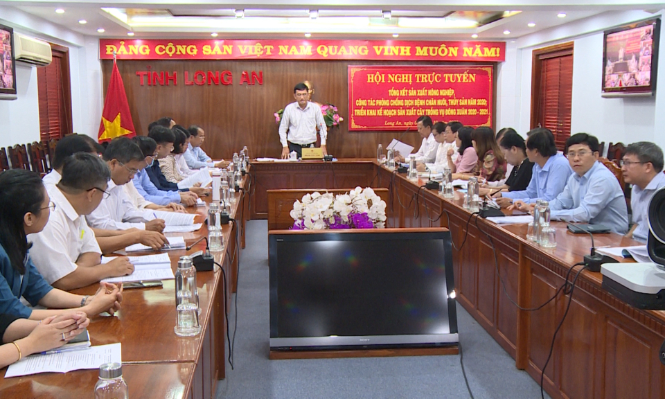 Hội nghị trực tuyến triển khai kế hoạch sản xuất cây trồng vụ Đông Xuân 2020-2021